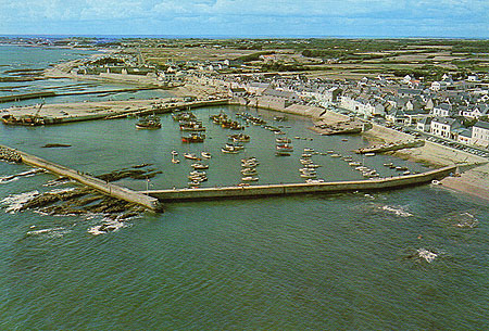Vue aérienne sur le port