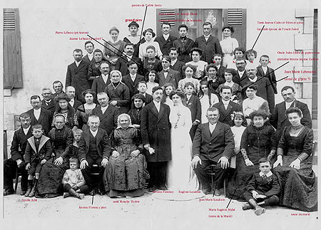 Mariage Eugénie Laudrain et Jérome Florency  - le 16 Avril 1912 à La Turballe