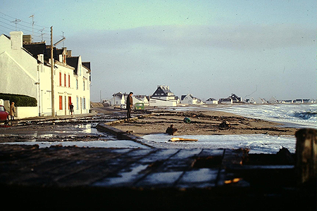 tempête plage des bretons