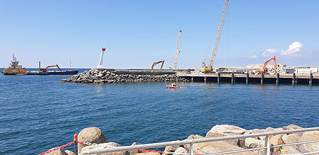 Travaux du port en 2021
