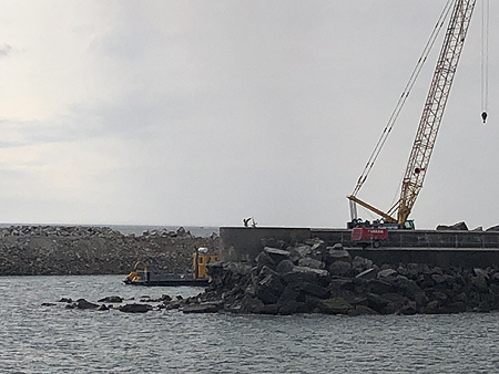 Les travaux du port en 2021