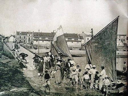 Sur la cale de débarquement