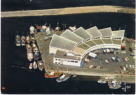 Vue aérienne de la criée