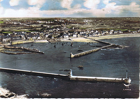 Vue aérienne du port de La Turballe