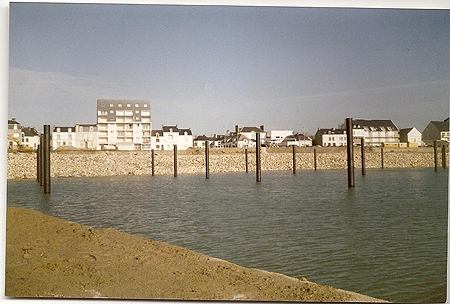 Travaux de creusement du port en 1989