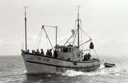 SN3581 en mer au retour de pêche