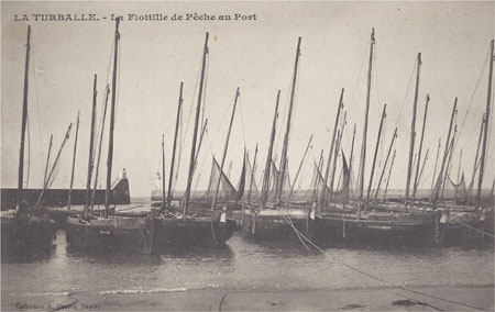 La flottille de chaloupes sardinières au port