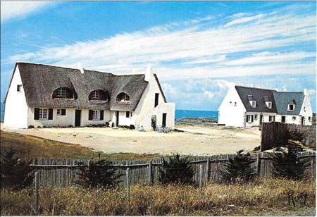 Maisons balnéaires en bord de mer