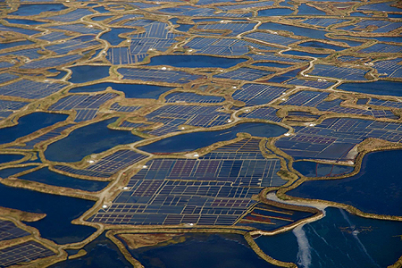 Les marais salants vue du ciel