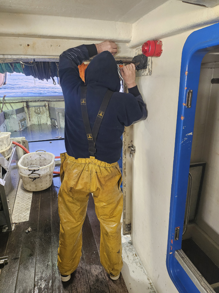 A bord de l'Arlequin II