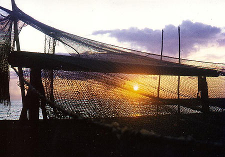 coucher de soleil sur les gaves