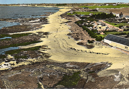 Plage de la Bastille vue du ciel