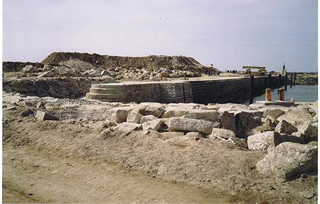 Travaux du terre-plein du Tourlandroux