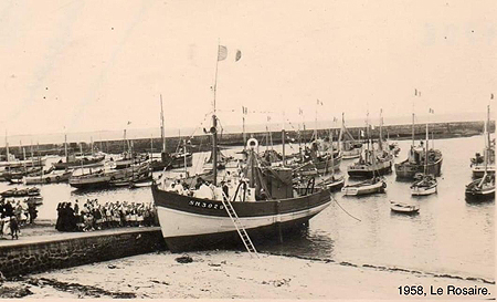 Sainte-Anne à bord du Rosaire en 1958