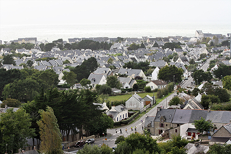 Les marais vus du clocher de Trescalan