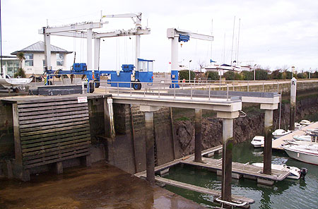 Elévateur au port de plaisance