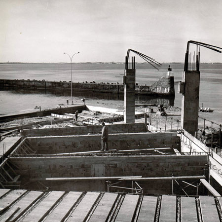 Travaux de construction de la nouvelle criée