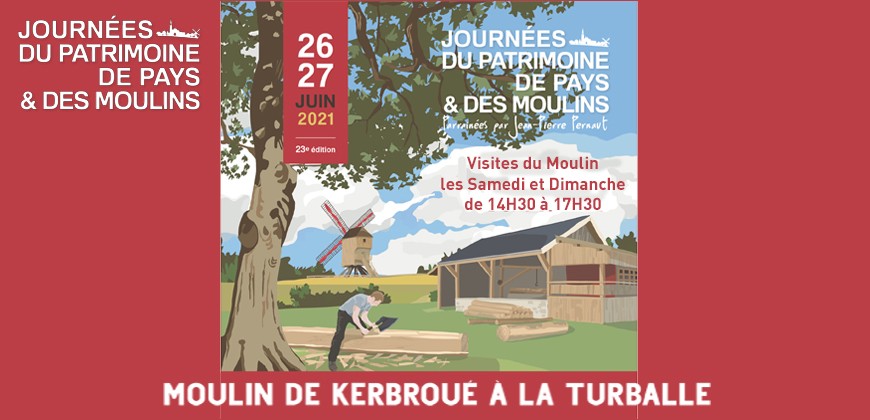Le Moulin de Kerbroué participe aux Journées du Patrimoine de Pays